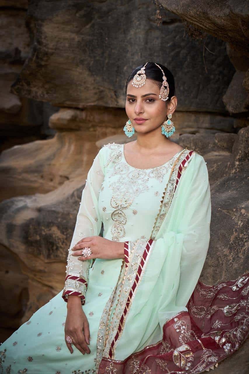 Real model shoot kurta sharara set for wedding festival wear
