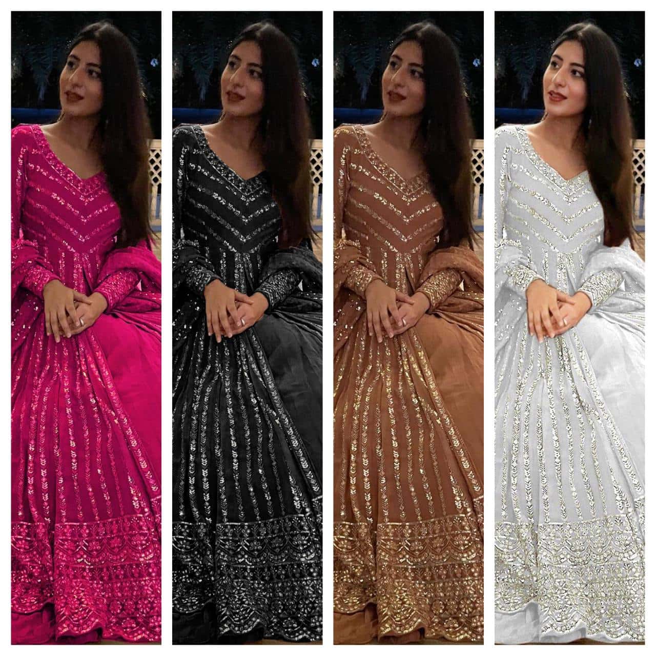 Women's designer front cut choli lehenga with dupatta sets