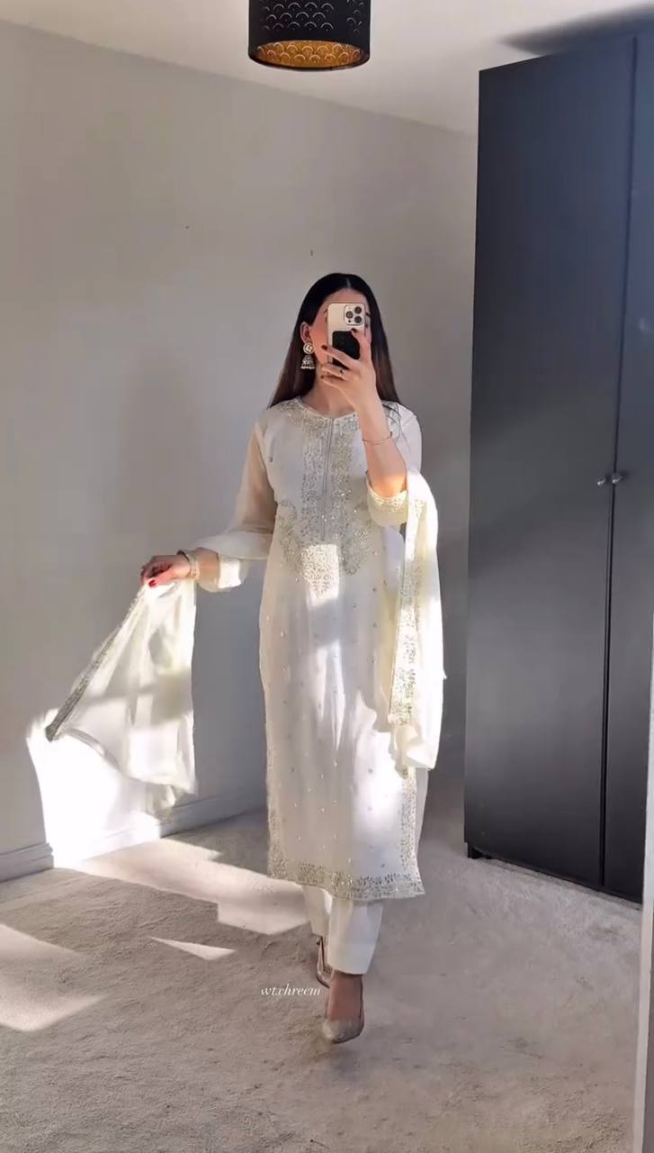 Premium Embroidered Georgette Set for women