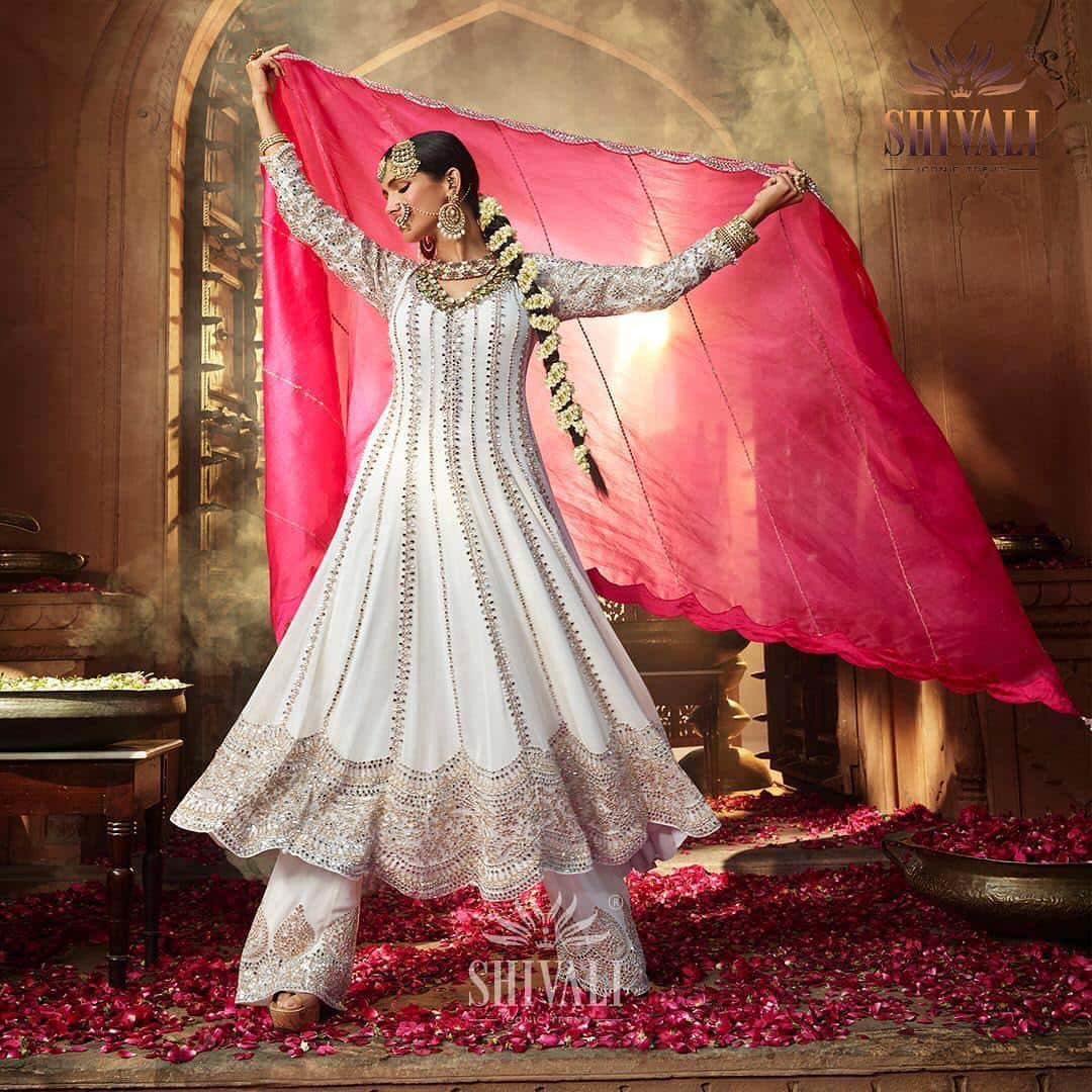 "Luxurious Sequins Embroidered Georgette & Organza Set – Fully Stitched"