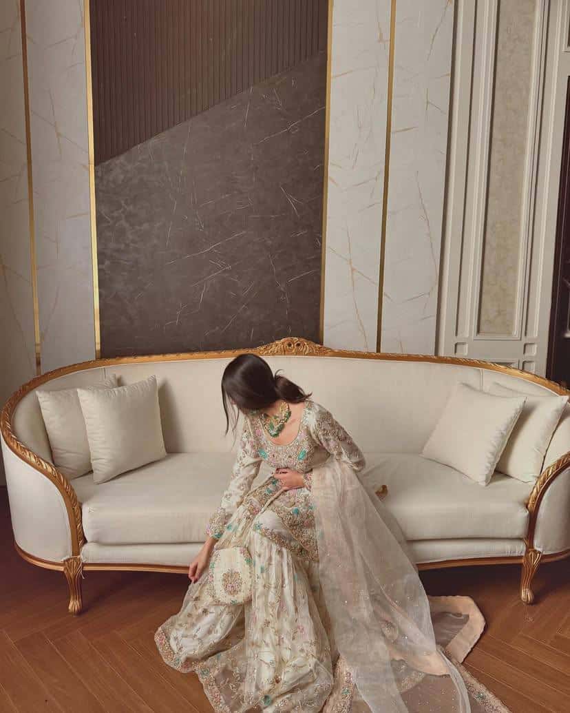 Beautiful georgette sequence embroidery readymade salwar kameez stitch suit