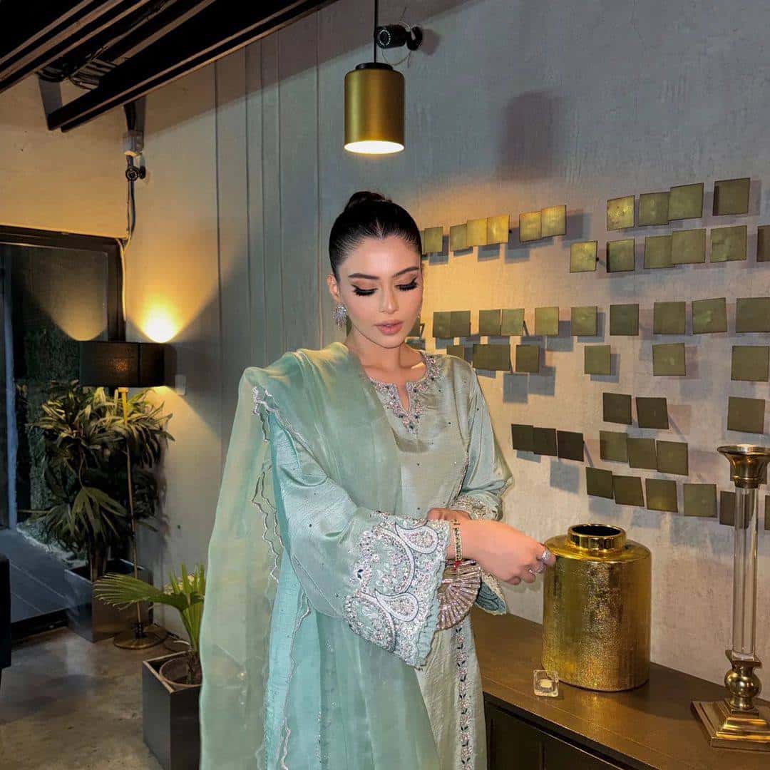 Pure Chinon Silk Kurta Pant with Dupatta