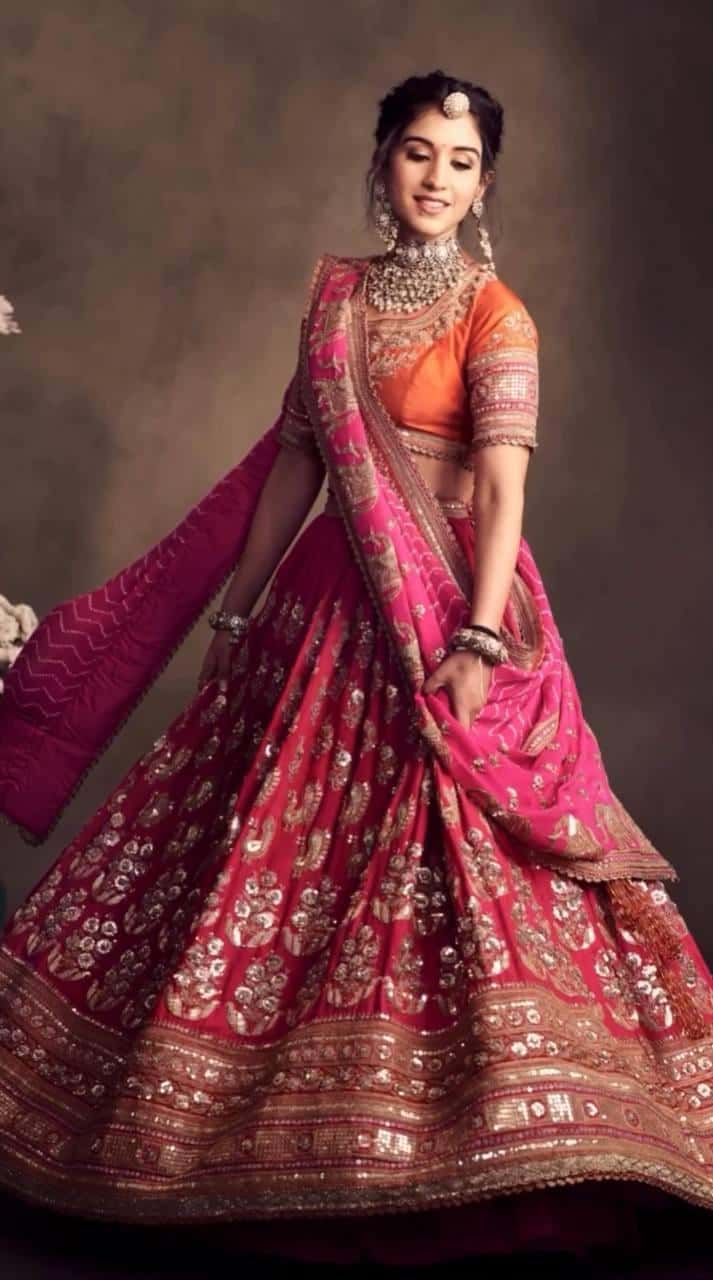 Radhika Wedding Lehenga Choli with Dupatta