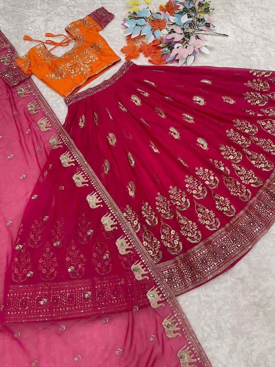 Radhika Wedding Lehenga Choli with Dupatta