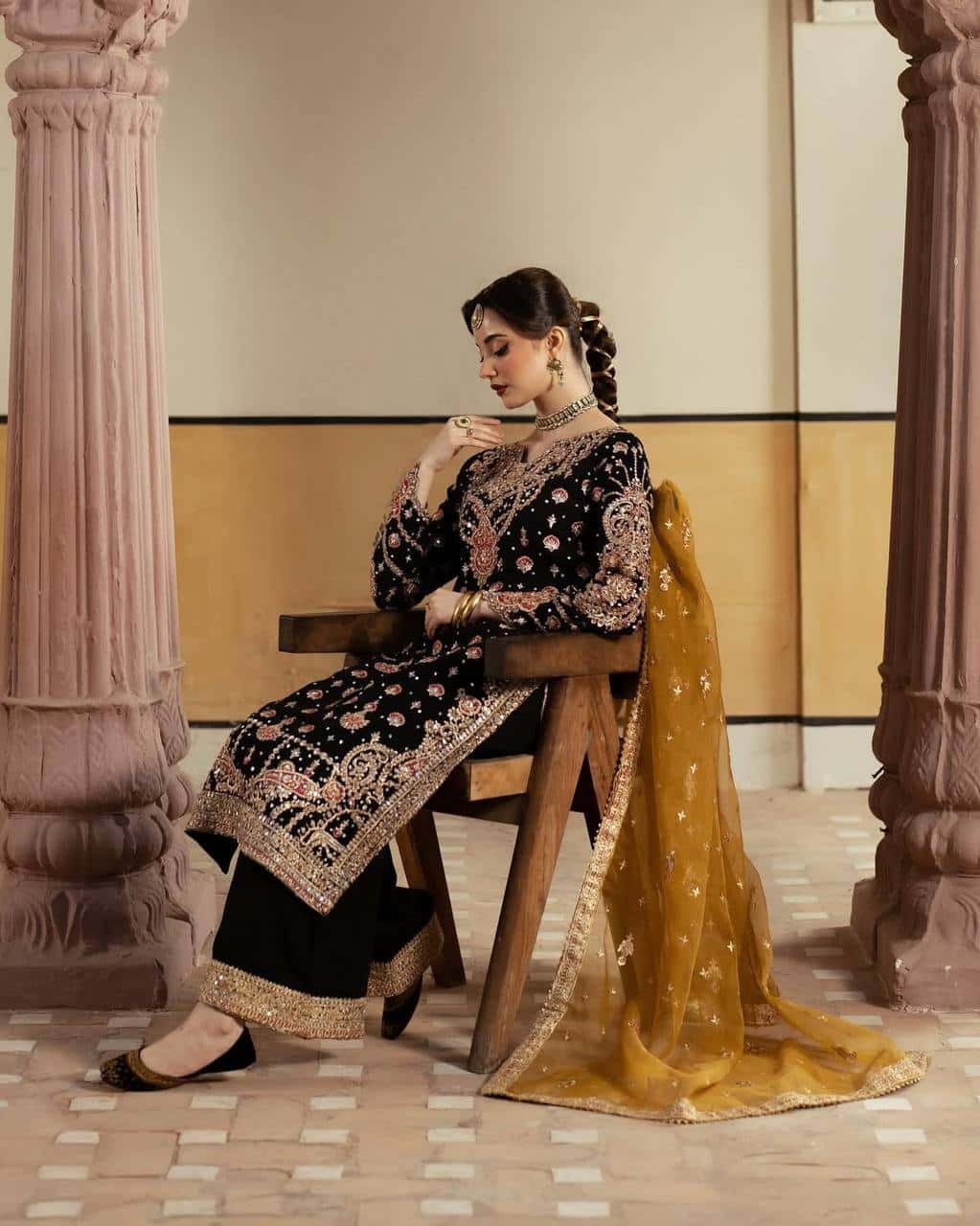 Heavy Faux Georgette Kurta Palazzo with Dupatta