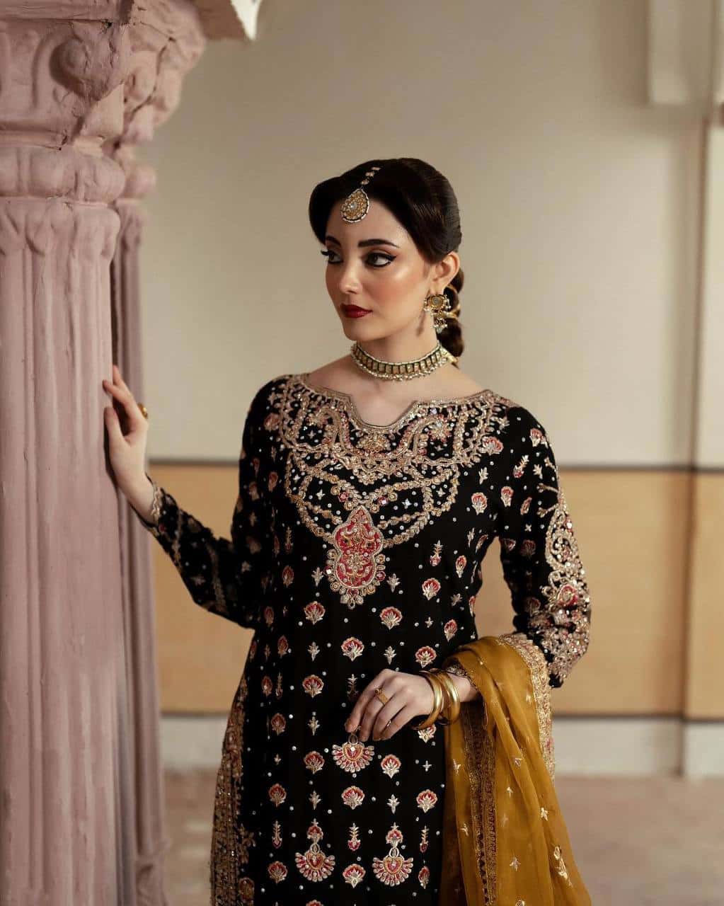 Heavy Faux Georgette Kurta Palazzo with Dupatta