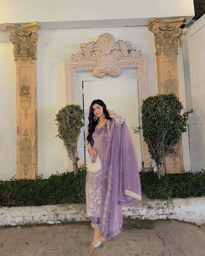 Designer jimi chu embroidery readymade salwar suit set