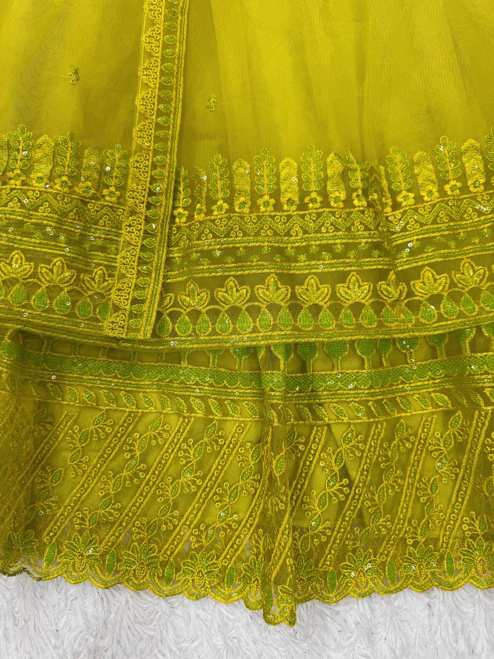 Stylish lehenga blouse dupatta with shrug for women