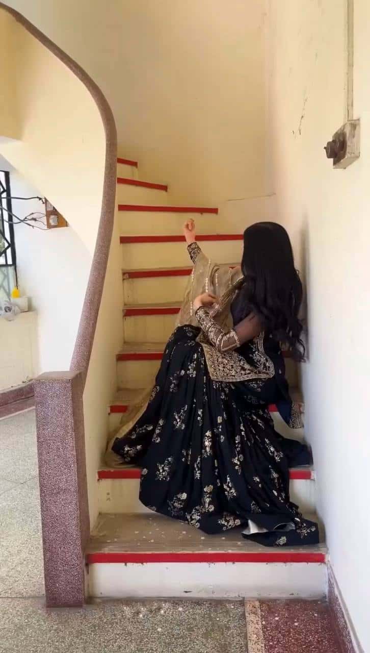 Elegant Faux Georgette Embroidered Sharara Set with Dupatta