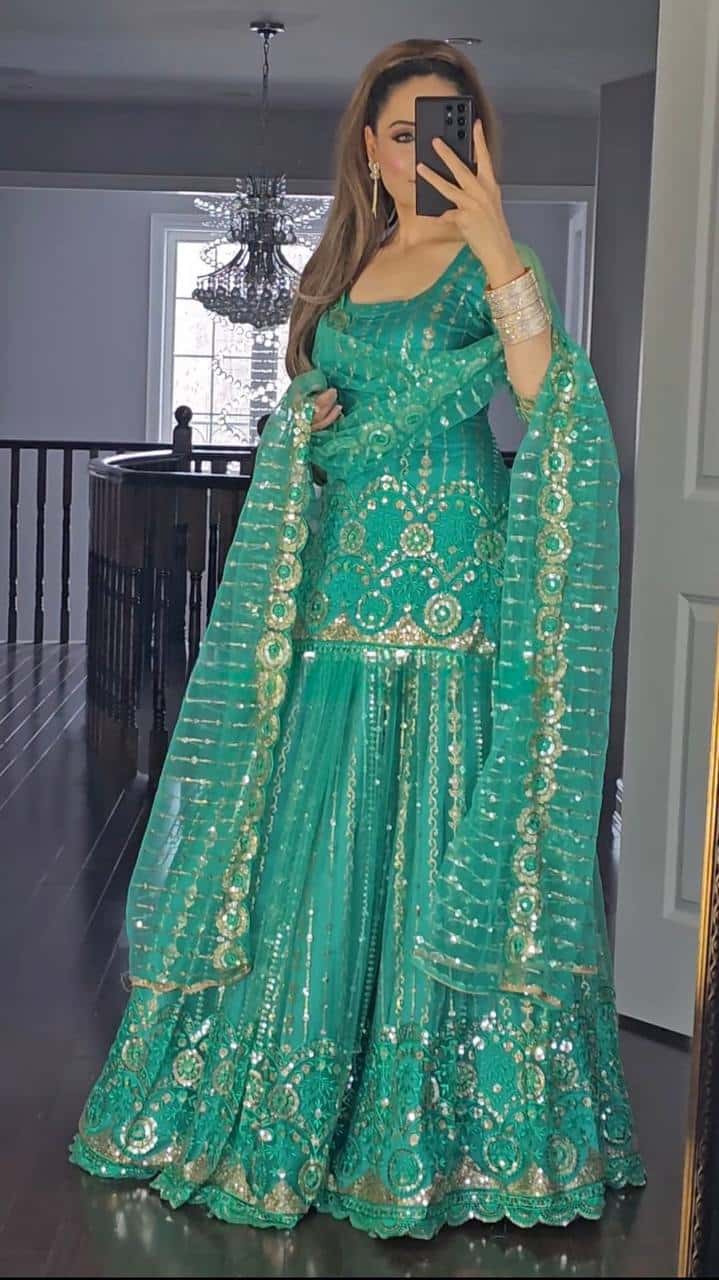 Ready to wear georgette heavy lehenga set
