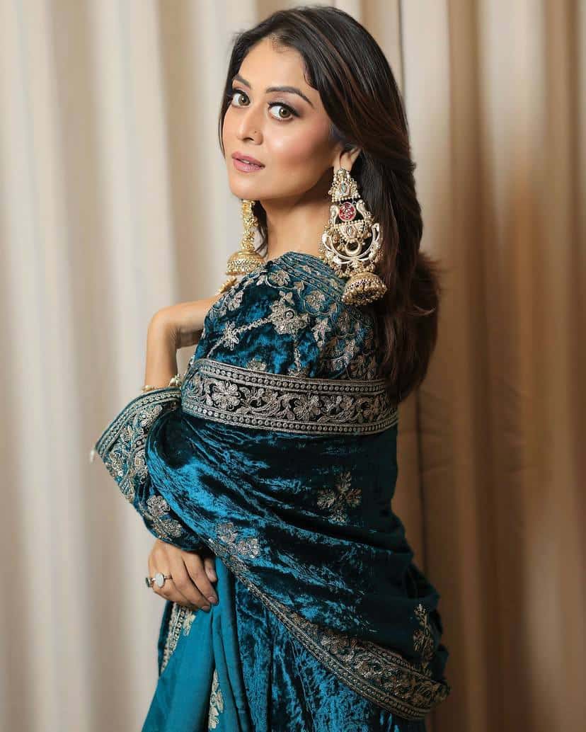 "Luxurious Heavy Velvet Sequins Embroidered Top, Plazzo & Dupatta Set"