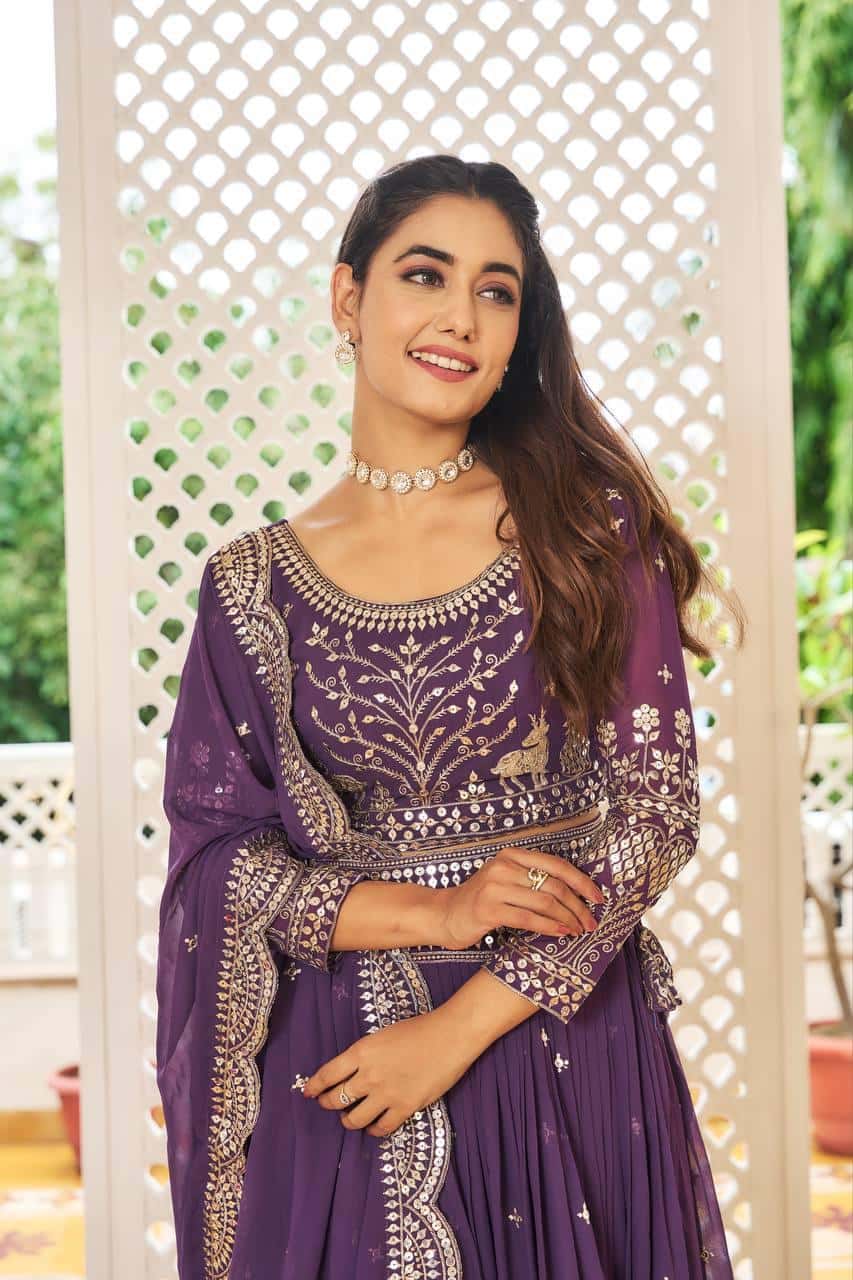 Heavy Georgette Choli Lehenga with Dupatta
