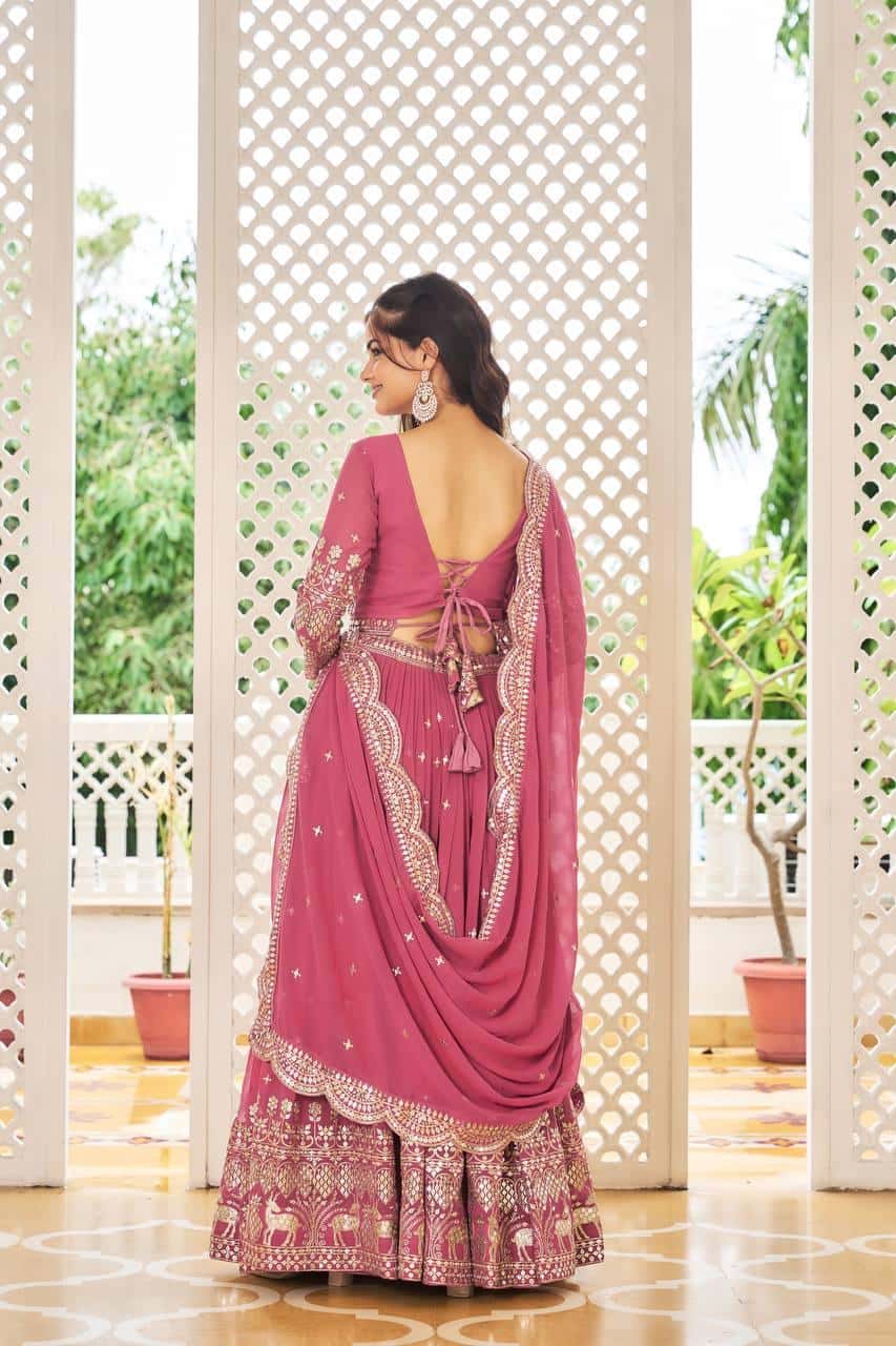 Heavy Georgette Choli Lehenga with Dupatta