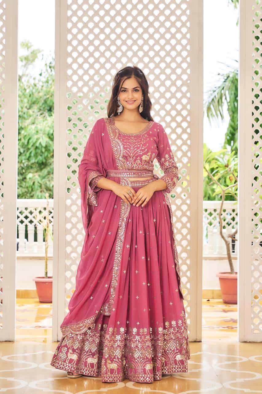 Heavy Georgette Choli Lehenga with Dupatta