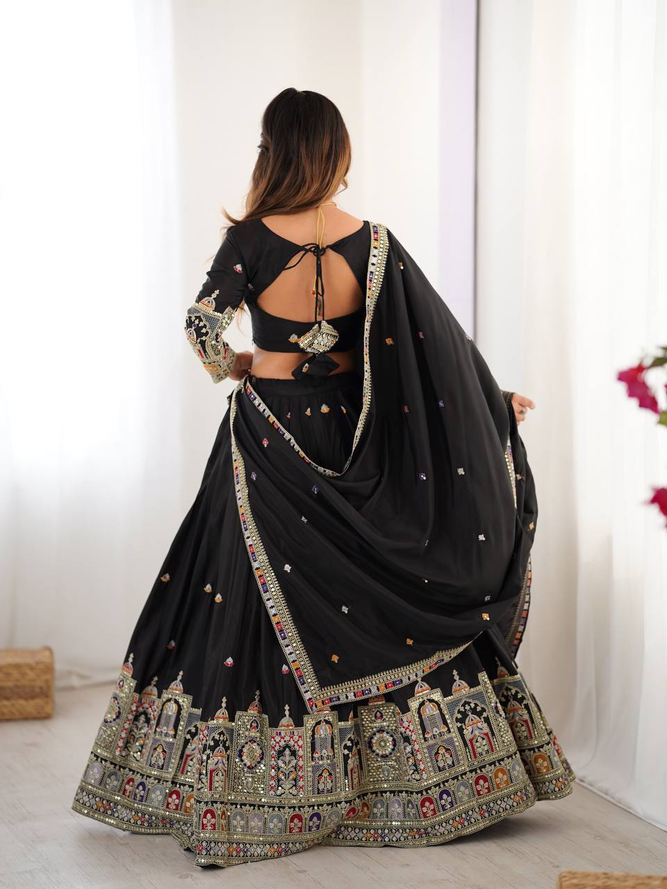 Readymade Lehenga Choli fully stitched Dupatta Set