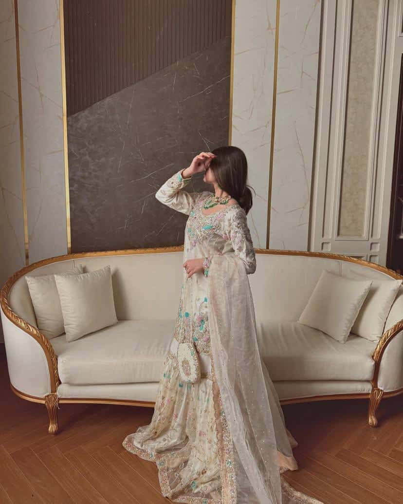 Beautiful georgette sequence embroidery readymade salwar kameez stitch suit