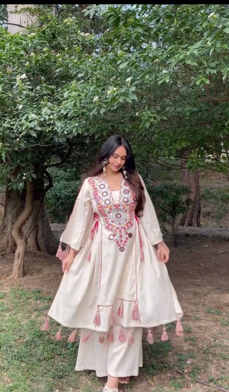 Rakhi Special Premium Khadi Cotton Designer Co-ord Set