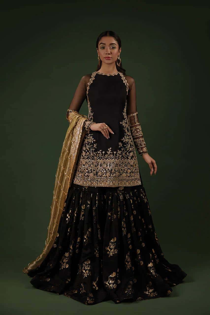 Elegant Faux Georgette Embroidered Sharara Set with Dupatta
